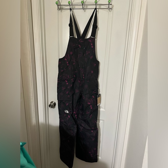The North Face Women's Black and Pink Ski Jumpsuit - Picture 2 of 6